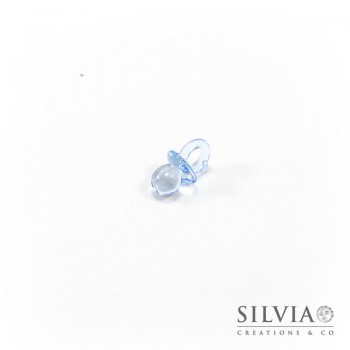 Ciuccio acrilico azzurro da 20x10 mm x 10pz