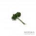Foglie di rosa in velluto verde da 30x20 mm x 12pz