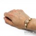 Bracciale cordino cerato con conchiglia beige