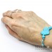 Bracciale cordino cerato con cuore azzurro 