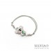 Bracciale cordino cerato con koala e eucalipto