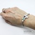 Bracciale cordino cerato con koala e eucalipto