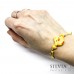 Bracciale cordino cerato con pulcino giallo