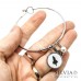Bracciale bangle in acciaio Alice in Wonderland inspired