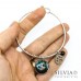 Bracciale bangle in acciaio Alice in Wonderland inspired con Stregatto