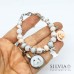 Bracciale personalizzato con fotografia cane gatto o coniglio e charms