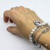 Bracciale perle di agata bianca con ciondolo angelo di Raffaello