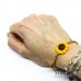 Bracciale con catenina in acciaio girasole e charms