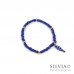Bracciale elastico con corallini o cristalli colorati da 4mm e ciondolo