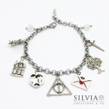 Bracciale magia Doni della Morte e charms