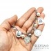 Bracciale acciaio giro del mondo in 80 giorni grigio con charms
