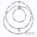 Bracciale con perle di pietre dure colorate primavera