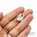 Cabochon in vetro color cristallo a forma di goccia da 18x13 mm