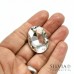 Cabochon in vetro color cristallo ovale da 30x20 mm