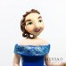 Cake topper personalizzato con bambina e unicorno