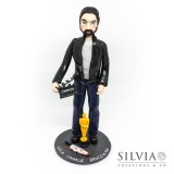 Cake topper personalizzato con uomo regista