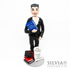 Cake topper personalizzato per laurea in scienze politiche