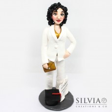 Cake topper personalizzato per laurea ragazza