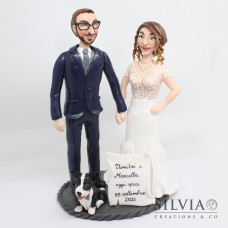 Cake topper sposi Dimitri e Marcella