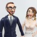 Cake topper sposi Dimitri e Marcella
