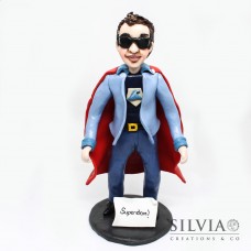 Cake topper personalizzato supereroe