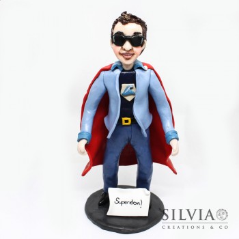 Cake topper personalizzato supereroe
