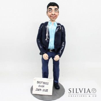 Cake topper personalizzato capo best boss