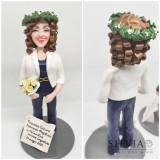 Cake topper personalizzato per laurea in scienze linguistiche