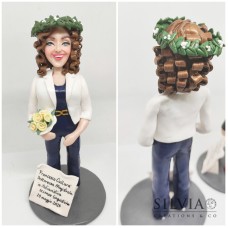 Cake topper personalizzato per laurea in scienze linguistiche