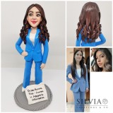 Cake topper personalizzato per laurea in ingegneria informatica di Aurora