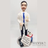 Cake topper Giorgio Dottore inTecniche di Laboratorio Biomedico