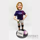 Cake topper personalizzato con giocatrice pallavolo