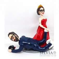 Cake topper personalizzato per le nozze di Vincenzo e Daniela