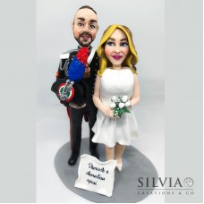 Cake topper personalizzato per le nozze di Daniele e Annalisa