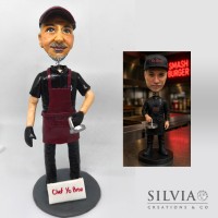 Cake topper per il compleanno di uno Chef Cake topper per il compleanno di uno Chef