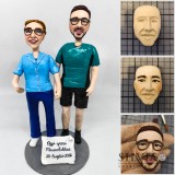Cake topper nozze Mauro e Alice