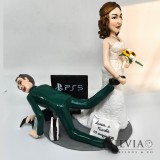 Cake topper personalizzato per le nozze di Luca e Nicole