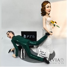 Cake topper personalizzato per le nozze di Luca e Nicole