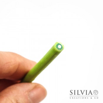 Canes in pasta polimerica a forma di kiwi 5x50 mm