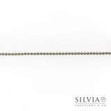 Catena a pallini color bronzo da 2,4 mm x 1m