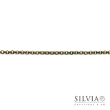 Catena rolò liscia color bronzo da 3 mm x 1m