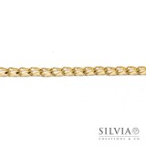 Catena ovale a torsione color oro da 9x5 mm x 1m
