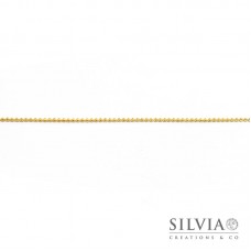 Catena a pallini color oro da 1,5 mm x 1m