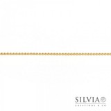Catena a pallini color oro da 2 mm x 1m