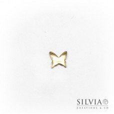 Charm a forma di farfalla oro in zama 16x15 mm