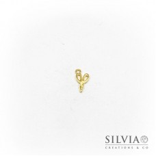 Charm a forma di forbici oro in zama 15x9 mm