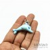 Charm delfino azzurro baby con moschettone