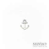 Charm a forma di ancora argento antico in zama 19x15 mm