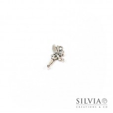 Charm fatina Campanellino argento antico in zama 25x16 mm
