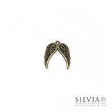 Charm a forma di ali bronzo in zama 23x20 mm